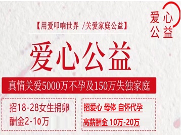 白碱滩捐卵助孕生子 爱心志愿者招募